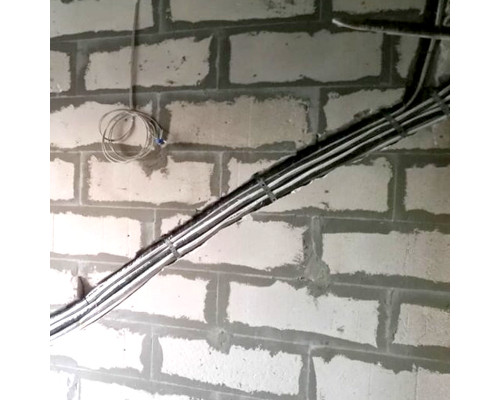 Штробление стены под нишу для дренажной помпы Pioneer 150х70 мм. (Пеноблок/газобетон)